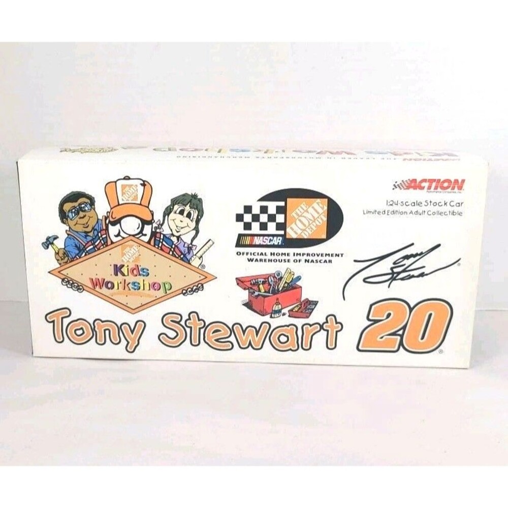 NEW Tony Stewart NASCAR #20 1/24 Scale Home Depot Kids Workshop 2000